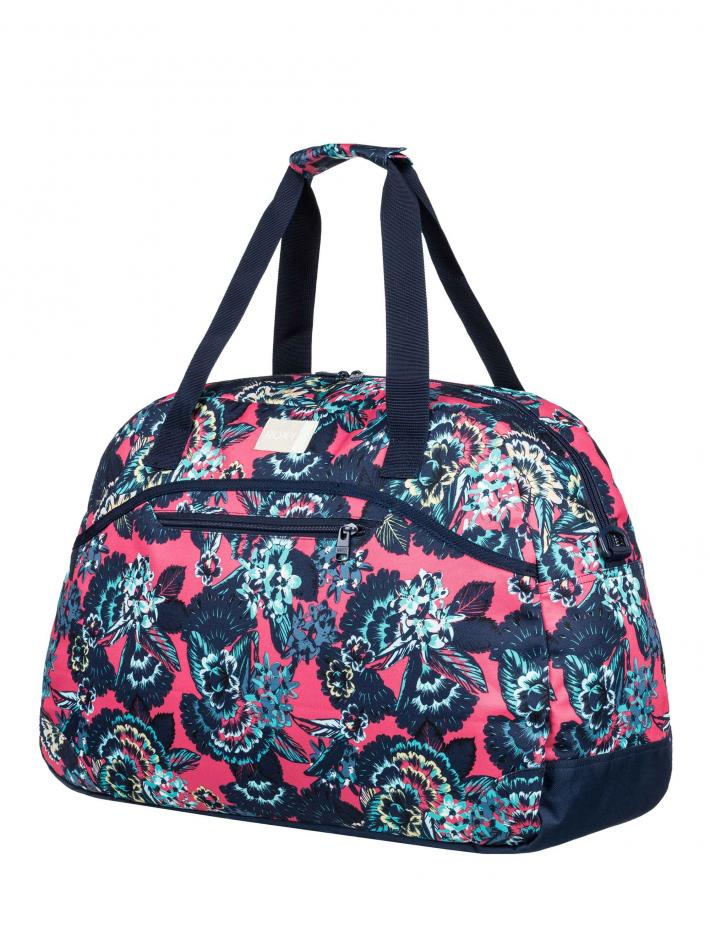 Red | Womens Roxy Backpacks & Luggage Too Far Printed Overnight Travel Bag  Rouge Red Mahna Mahn | Navigate FP